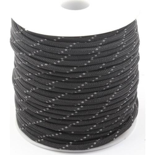 GEGEDA Reflective Paracord 550 7 Strand 100FT Survival Paracord 550lb Paracord Parachute,High-intensity camping