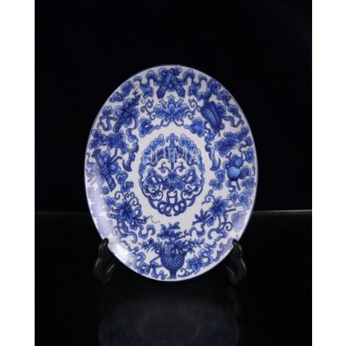 Elaborate Porcelain Hand Painting Plate Dish Crafts Home Decoration