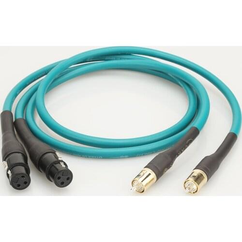 HiFi Cardas RCA to XLR Balanced Female plug Audio Cable Cardas Cross Audio Amplifier CD DVD player RCA interconnect cable