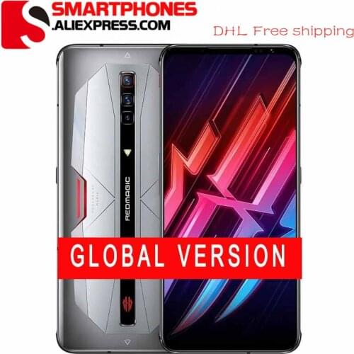 DHL Free Global Version Nubia Red Magic 6 Pro Gaming Smartphone 6.8'' AMOLED Snapdragon 888 Octa Core 64MP Camera RedMagic 6 Pro