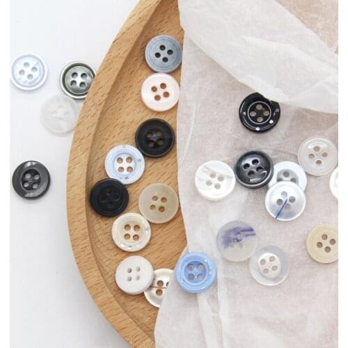 HENGC 9/10/11mm Round Resin Kids Shirt Sewing Colorful Buttons For Clothing Sleeve Decorative Accessories DIY Crafts Wholesale