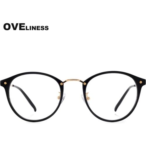 Fashion Round Glasses Frame for Women Men Optical Retro womens eyeglasses frames Myopia Prescription glasses Vintage eyewear