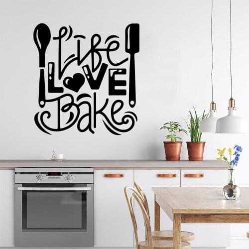 Cartoon kitchen Home Decoration Accessories For Kids Rooms Waterproof Wall Art Decal