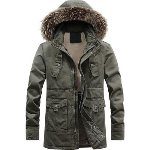 New Style MenS Wear Velvet Cotton-padded Clothes Hooded Thick Cotton-padded Clothes Fashion warm Jacket
