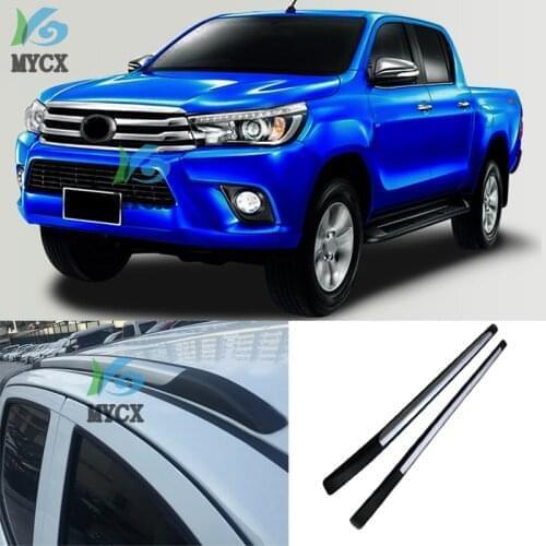 NEW Roof Rack Roof Bar Rail Luggage Bar 2015 2016 2017 2018 For Toyota Hilux REVO,Thicken Aluminum Alloy