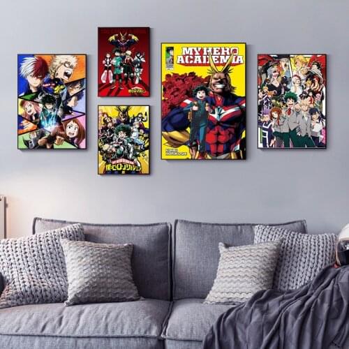Posters and Prints Boku No Hero My Hero Academia Anime Pictures on The Wall Canvas Painting Art Decoration Home Decor Cuadros