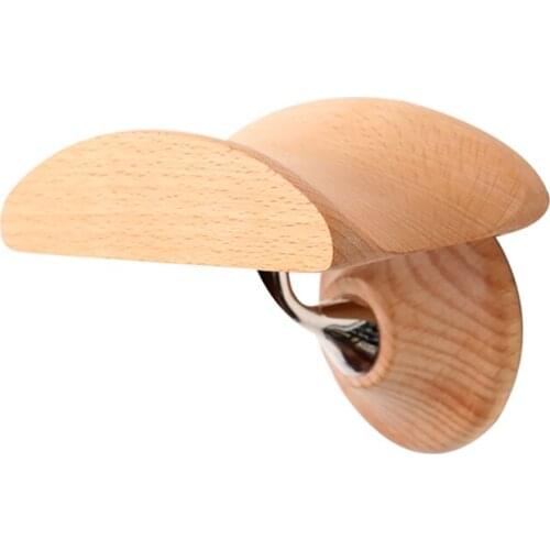 Headset Stand Holder Wall Mount Wooden Headphone Hanger Solid Beech Wood Headset Stand Holder with Glue for Headphones