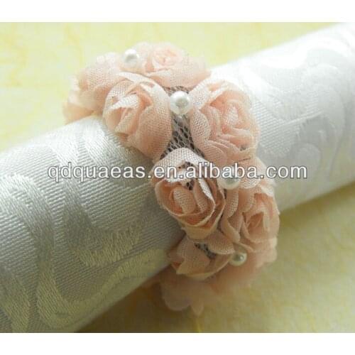Rose cheap napkin ring wedding napkin hoder
