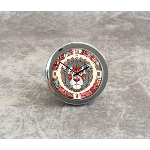 Leo Dresser Knob Art Knobs Handmade Constellation Clock Cabinet Pulls Knobs / Unique Kitchen Door Handle Knob Furniture Hardware