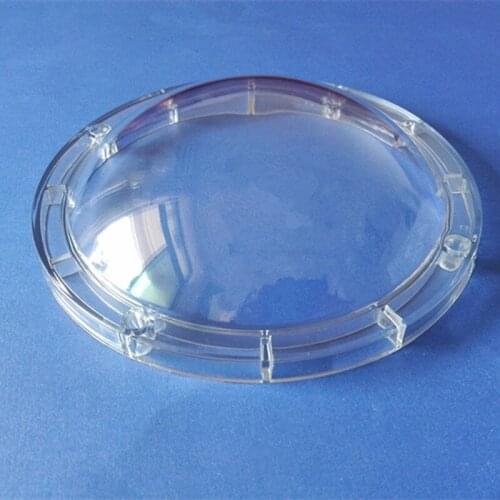2 pcs round shape LED light cover Anti-glare Milk white surface or clear surface concave convex waterproof cover157mm