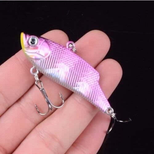 1pcs 5.5cm 9.6g Topwater Wobblers Fishing Lure Minnow Hard Bait 2 fish Hooks Crankbait Floating Fishing Tackle 3D Eyes
