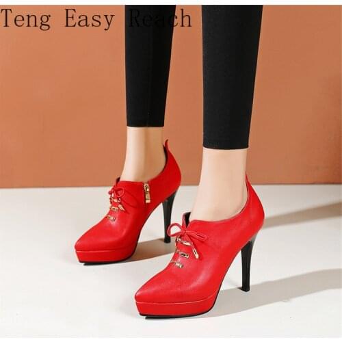 Spring Ankle Boots for Women Point Toe Fashion Pumps Shoes Woman Plush Warm Winter Short Boots Zipper Thin Heel Party Shoes Lady