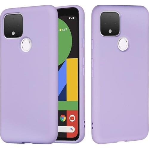 Liquid Silicone Phone Shell with Lanyard Compatible for Google Pixel 4a 5G Pixel 5