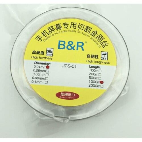 0.04mm 1km Profession LCD Screen Separation Wire Cutting Line Mobile Phone Repair Tools for iPhone for Samsung LCD repair