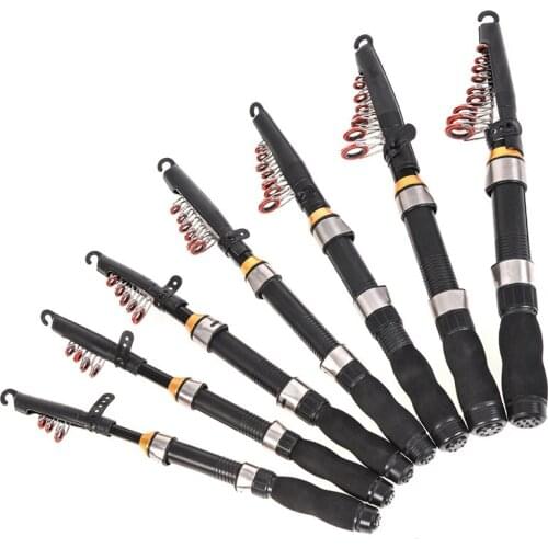 1m to 2.3m Telescopic Glass Mini Sea Fishing Rod Outdoor Portable Rivers Lake ice Fishing Gears Lure Sea Fishing Accessories