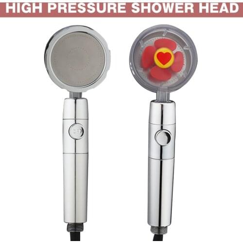 1pc New High Pressure Shower Head 360 Rotating Water Saving Hand Spray Bathroom High Pressure spray Nozzle bathroom accessories