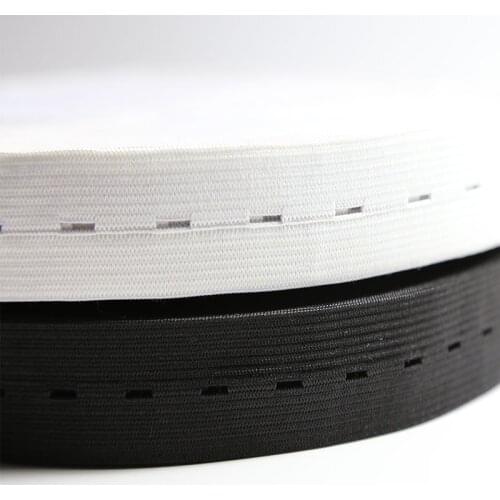 15/20/25MM DIY Sewing Accessories Button Hole Knit Elastic Bands Ribbon Tape Elastic Webbing