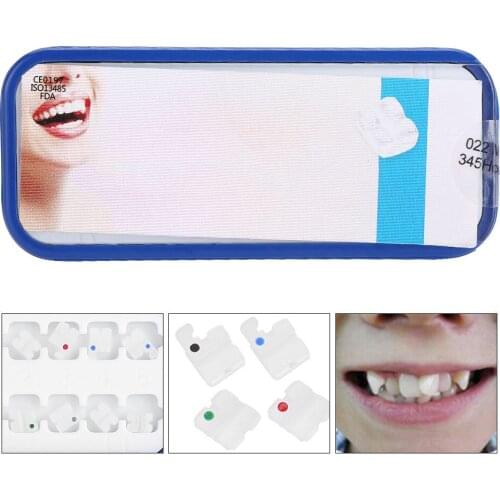20pcs Dental Orthodontic Ceramic Brackets Roth 022 Slot 345 with Hook