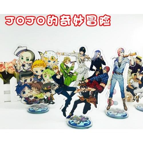 Anime JOJOS Bizarre Adventure Acrylic Stand Model Toys Cartoon Laser Figure Decoration Action Collectible Toy