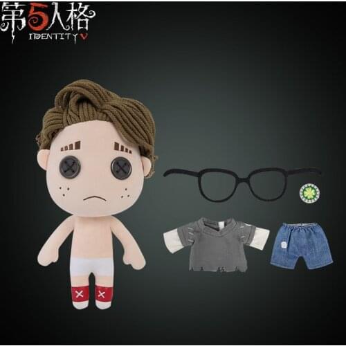 Anime Identity V Survivor Lucky Guy Short Plush Doll Pillow Cute Change Clothing Toys Cushion Cartoon Birthday Gifts
