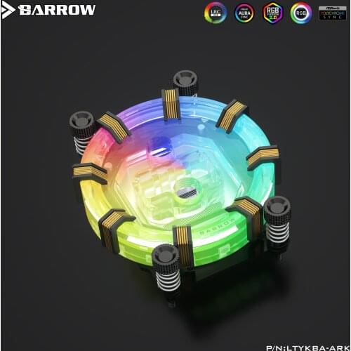Barrow LTYKBA-ARK for AM4/AM3 LRC RGB v2 Aurora Limited Edition CPU waterblock 0.4MM microcutting micro waterway