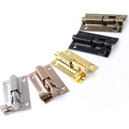 1.5/2/3/4 Inch Door Hardware Long Silver Stainless Steel Door Latch Solid Sliding Lock Bolt Latch Hasp Staple Gate Safety Lock