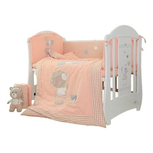 Baby bedding set baby bed set jogo de cama kit bebe crib organizer baby crib set with bumper Washed cotton hot new 10 pieces/set