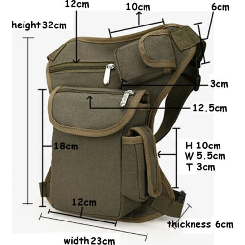 2021 Newest Tactical Military Shoulder Waist Fanny Pack Pouch Bum Bag Camping Hiking Outdoor Tactical Multifunctional Leg Bag