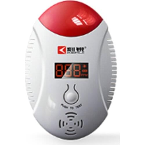 New Arrival Digital LCD Display 433mhz Wireless Gas Detector Sound& Flash Siren