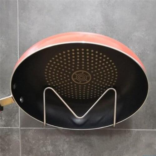 Practical Pot Lid Rack Stainless Steel Kitchen Pot Cover Cutting Board Stand Storage Holder Shelf Organizer For Kitchen Storage