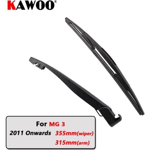 KAWOO Car Rear Wiper Blades Back Window Wipers Arm For MG 3 Hatchback (2011 Onwards) 355mm Auto Windscreen Blade Styling