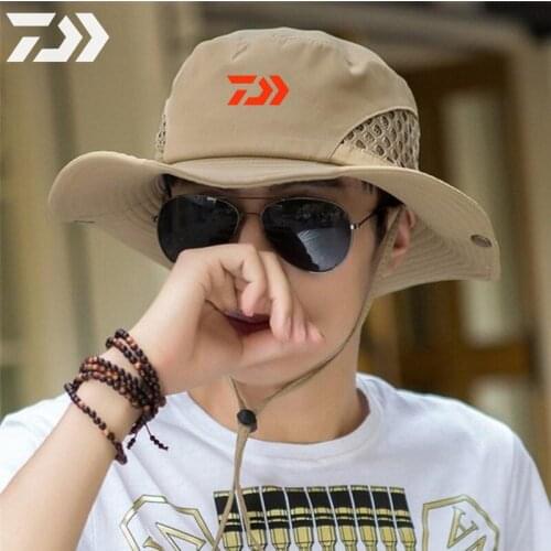 2021 Daiwa Summer Outdoor Fishing Hat Mens Korean Mountaineering Sun Hat Casual Camouflage Beach Hat
