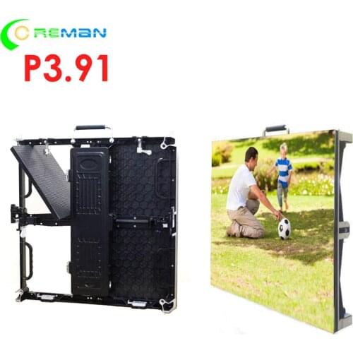 Light slim magnetic led display screen cabinet ph3.91 with front maintain repair 25x25cm led module