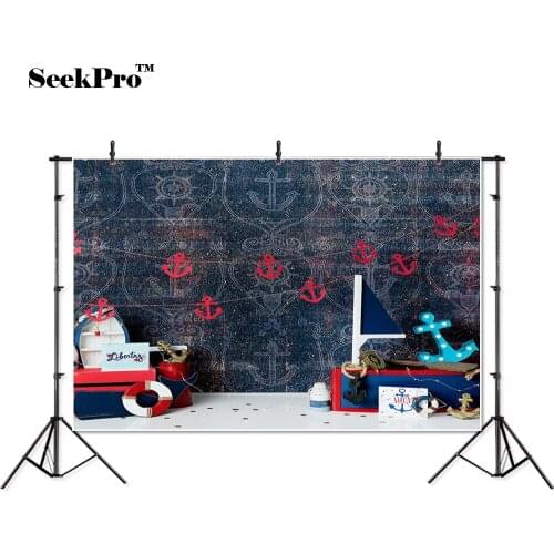 Thin vinyl Anchor Lifebuoy boat whale rudder baby children photo Backgrounds Professional indoor Photographic studio Backdrop