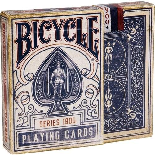 Bicycle 1900 Series Playing Cards Marked Ellusionist Vintage Deck USPCC Poker Magic Card Games Magic Tricks Props for Magician