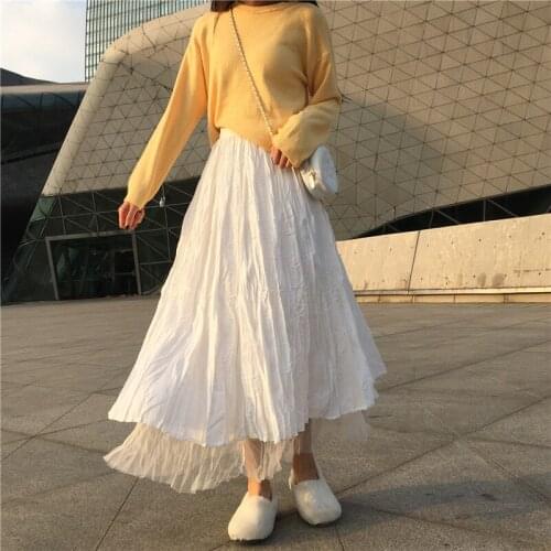 2021 spring summer autumn new woman fashion casual sexy Skirts womens female OL long skir BA101