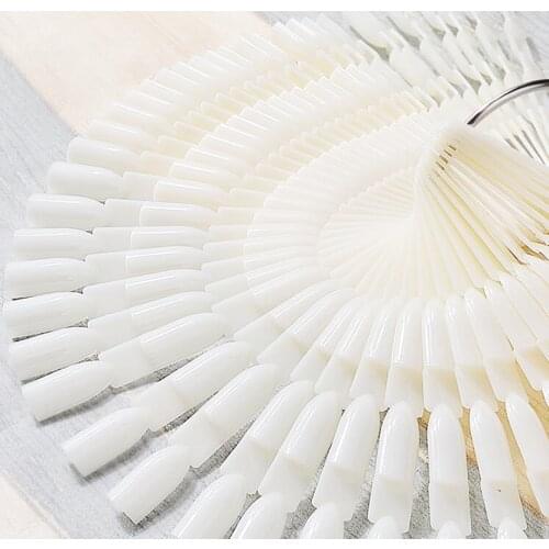 1Bag 50 sticks Nail Display Tip Acrylic Chart Palette Ring Practice Tool, Nail Polish Color Chart, Nail Color Palette #TD03-1