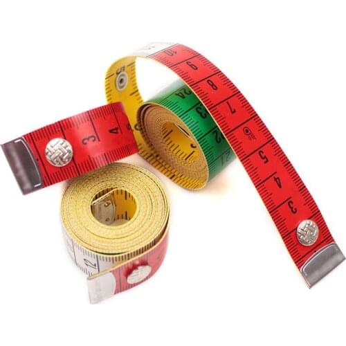 1Pc 150CM Body Measuring Ruler Sewing Tailor Tape Measure Mini Soft Flat Ruler Centimeter Meter Sewing Measuring Tape