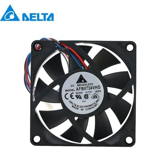 1pcs inverter dual ball cooling fan AFB0724VHD 24V 0.27A 70mm