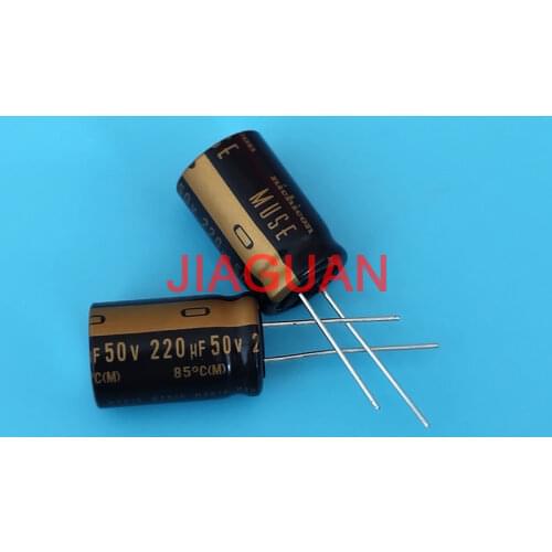 10PCS NEW NICHICON MUSE KZ 220UF 50V 16X25MM 50V220UF Nichicon KZ 220UF/50V 220UF50V PCM7.5