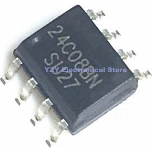 100PCS/LOT 24C08 AT24C08N SOP-8 SMD New Original In stock IC