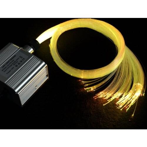 10W Twinkle RGBW LED Fiber Optic Driver Light Engine Musical Sound Audio Controller+0.7mm optical cable End f/Star ceiling DIY