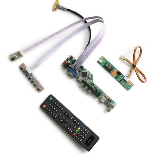 1440*900 30 Pin LVDS Fit N170C2/N154C1/N154C2/N154C3/N141C1/N141C3 matrix 1CCFL monitor controller board VGA AV USB DIY kit