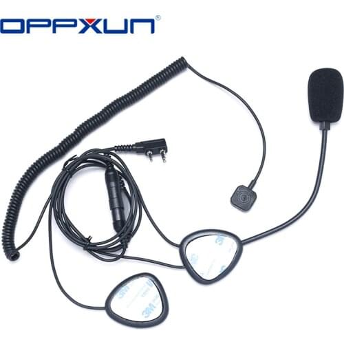 2021 Hot Motorcycle Helmet Radio Headset Microphone For Kenwood 3207 BaoFeng UV5R UV5RA BF-480 HYT TC286 Ham Radio Walkie Talkie