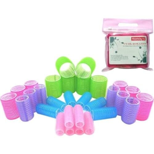 30PCS Hair Roller Self Grip Holding Rollers Hairdressing Curlers Sticky Curling DIY Curly Hair Styling Tool for Women Girls