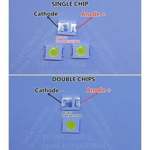 500PCS For Haier LED LCD Backlight TV Application LED Backlight 1W 3V 1210 2835 3528 Φ 1.8 Cool white LCD Backlight for TV