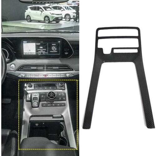 ABS Car Interior Styling Accessories Auto Front Car Gear Box Panel Frame Covers Stickers Trim For Hyundai Palisade LHD 2019 2020