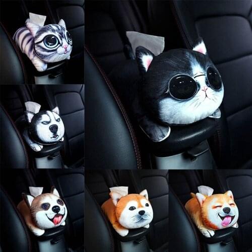 Car Tissue Box Towel Sets Creative Tissue Paper Holder Tissue Box Cartoon Cute Tissue Box Car Interior Products Car Accessories