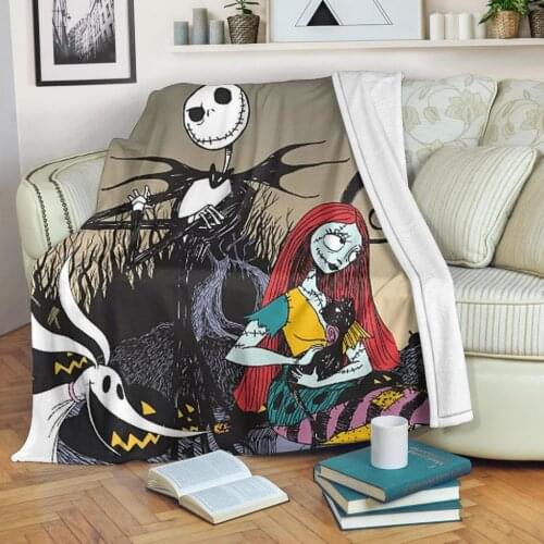 DARMIAN 2021 Horror Nightmare Design Pattern Fleece Blanket Throw on Sofa Bedspreads Sheets Nap Knee Portable Blankets mantas