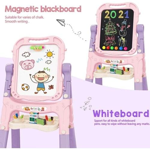 Baby Drawing Board Foldable Kids Painting Blackboard Portable Drawing Small Table Children Education Sketchpad Toy HWC